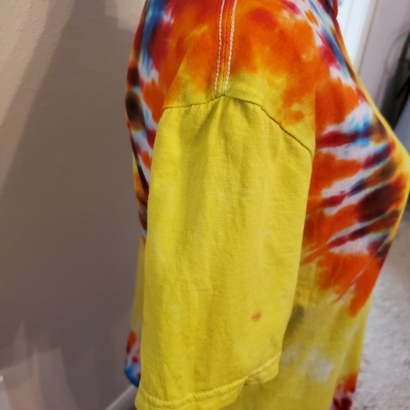 Tie dye boho bohemia style unisex T shirt size M. 100% soft cotton - Picture 5 of 11